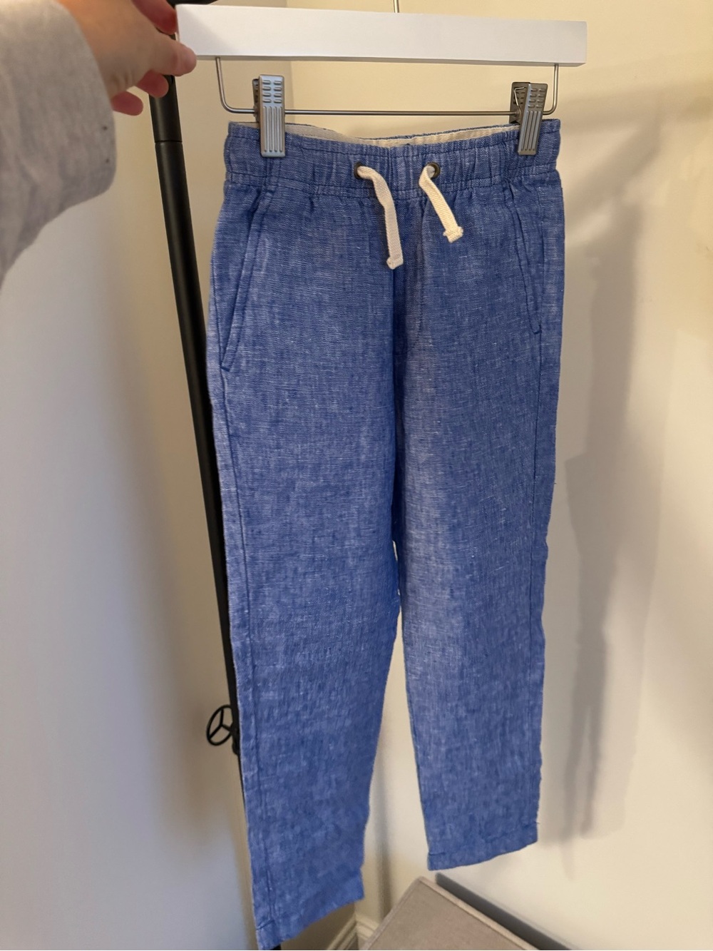 Crewcuts Chambray Drawstring Pants in Light Blue